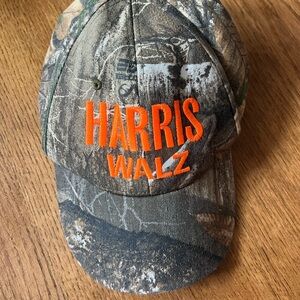 Camo Harris Walz - official campaign dad hat merchandise